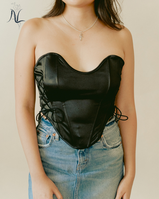 Lusting Corset Top - Black